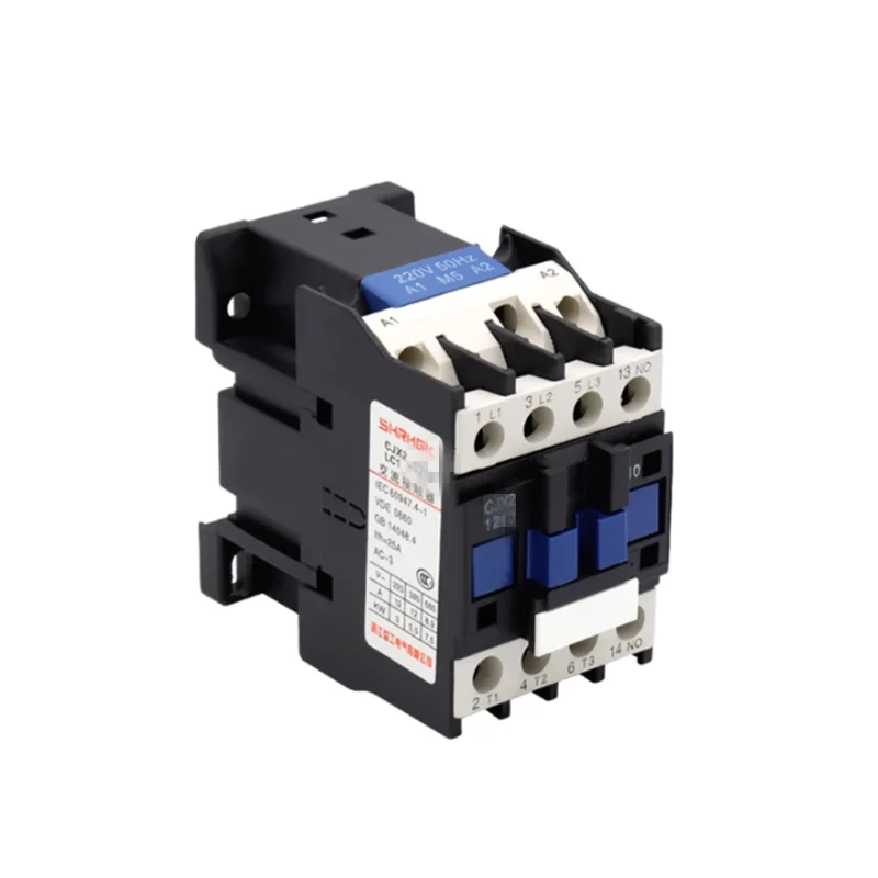 

LC1D AC Contactor CJX2-1201 12A NC 3-Phase DIN Rail Mount Electric Power Contactor 24V 36V 110V 220V 380V
