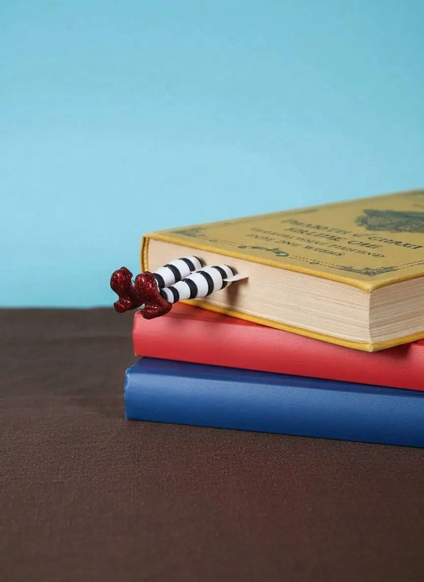 

1Pc Creative 3D Shaped Bookmark, Made Of PVC Material, Fun Cute Bookmark With English Text, Allows Self-Design, DIY