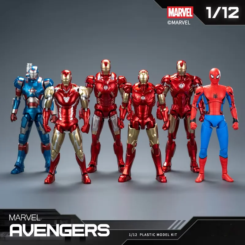 

New Hot Selling Marvel Spider Man Speed Block Doll Avengers Iron Man Mk Series Blind Box Toy Gift MK3/MK4/MK7/MK85