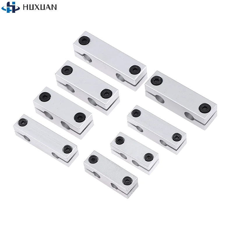 6MM 8MM Pillar Parallel Clamp With The Same Diameter Optical Axis Fixing Steel Pipe Round Frame Connector