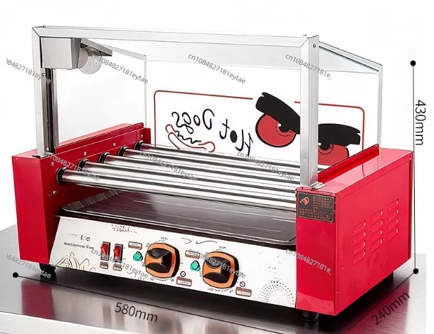 

Commercial Adjustable Insulation Sausage Oven Stainless Steel Five Row High-efficiency Evenly Heated Hot Dog Machine
