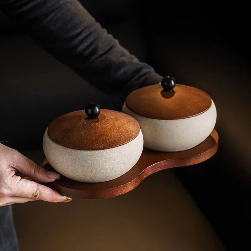 

Solid Wood Fruit Platter Set, Suitable for Family Living Rooms, Coffee Tables, Pastry and Dried Fruit Compartments