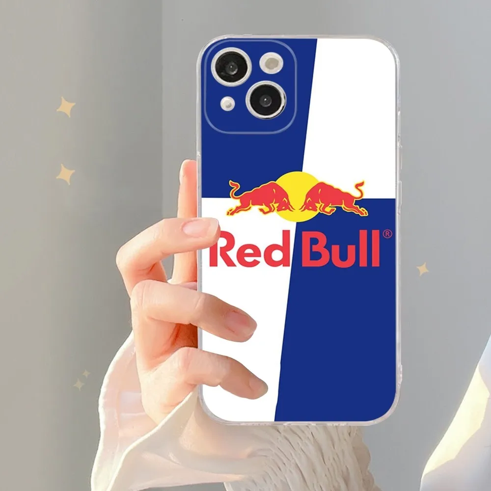 RED Energy drink Bull   Silicone Soft for iphone 15 14 13 12 11 Pro Mini XS MAX 8 7 6 Plus X XS XR Cover