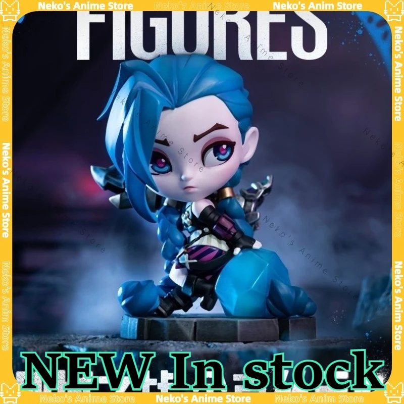 

【In Stock】League of Legends Arcane Jinx Q Version Official Product Anime Model Trendy Toys Desktop Doll Collectibles Gift Figure