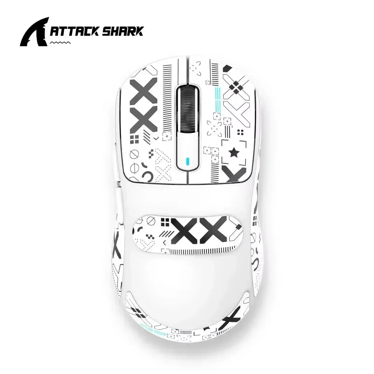Attack Shark เมาส์บลูทูธไร้สาย X3 น้ําหนักเบา PixArt PAW3395 Tri-mode การออกแบบตามหลักสรีรศาสตร์เมาส์สําหรับเล่นเกมแบบชาร์จไฟได้