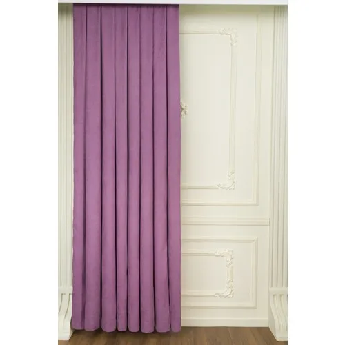 Fersa Decor Honeycomb Lilac Backdrop Curtain-Shir Pleat