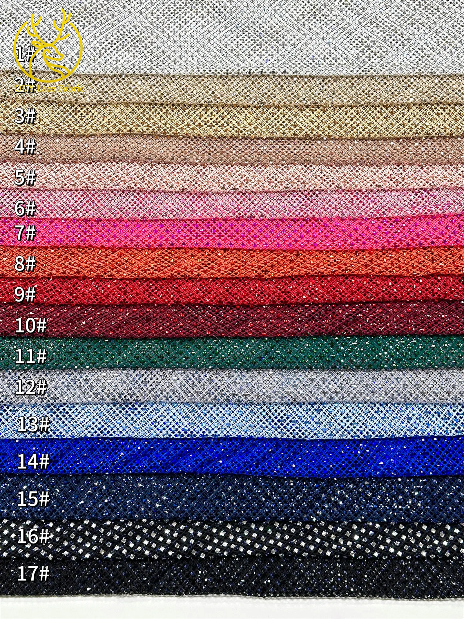Luxuriöser Hochwertiger Edelstein-Stretchstoff 2026 Luxuriöser Hochwertiger Glitzer-Kristall-Strass-Stoff für Party- und Abendkleider zum Nähen – Detail 25