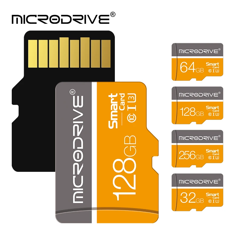 Micro TF/SD Card 128GB Class 10 16GB 32GB 64GB 256GB สําหรับกล้องโทรศัพท์ Mini TF Card