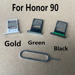 New For Huawei Honor 90 Sim Card Tray Slot Holder Socket Adapter Connector Repair Parts Replacement