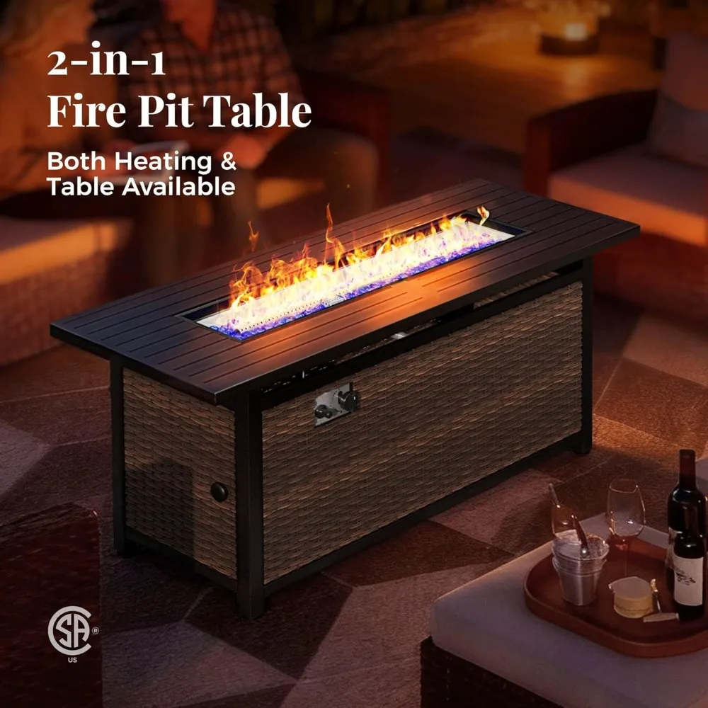 Terrassenmöbel-Set, 8-teiliges Outdoor-Freizeitset aus Rattan