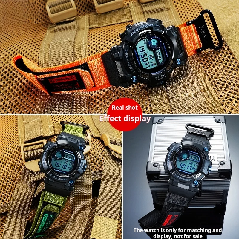 Bracelet de montre en Nylon pour Casio G-SHOCK 6th Frogman GWF-D1000B hommes modifié sport respirant toile bracelet de montre bracelet accessoires