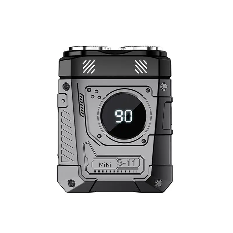 

A33F Trend цифровой дисплей мини электрическая умная бритва бытовой мощный двойной лезвие триммер для бороды инструмент 36 дБ для дома и автомобиля