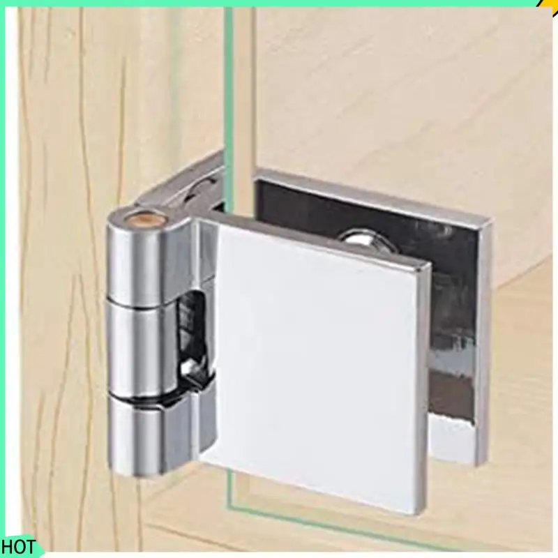 Conjunto de 24 dobradiças de porta de vidro awah, braçadeira retangular ajustável de 5mm-8mm, clipe único para dobradiças de porta de vidro de armário