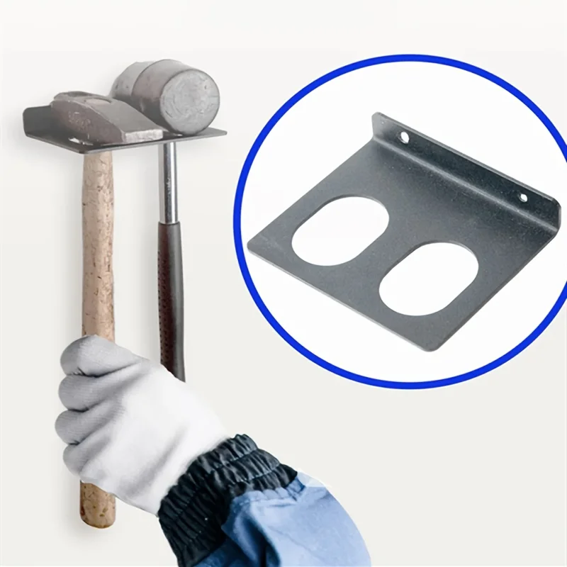 1/2pc Metal Wall Mounted Hammer Rack Hand Tools Storage Screwdriver Organizer for Garage Workshop, Storage Racks