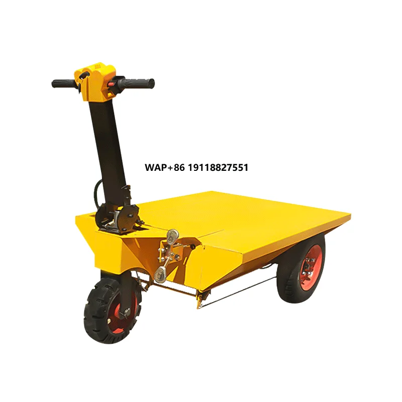 

Electric Flat-handling Cart, Construction Site Gas Brick Transportation Vehicle, Small Indoor Decoration Electric Handcart