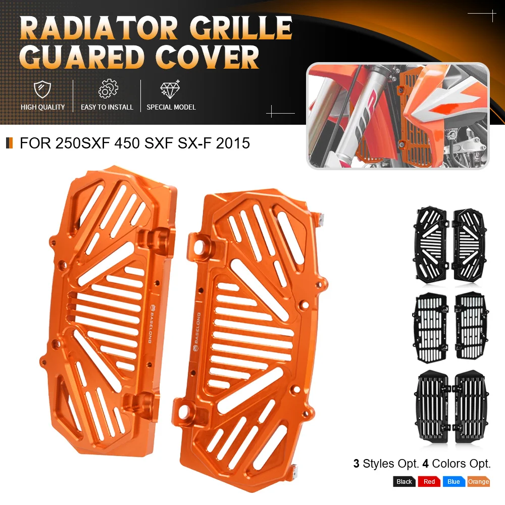 

FOR 250SXF 450 SXF SX-F Factory Edition 2015 Motorcycle Radiator Grille Mesh Cover Shield Engine Cooler Protective Guard