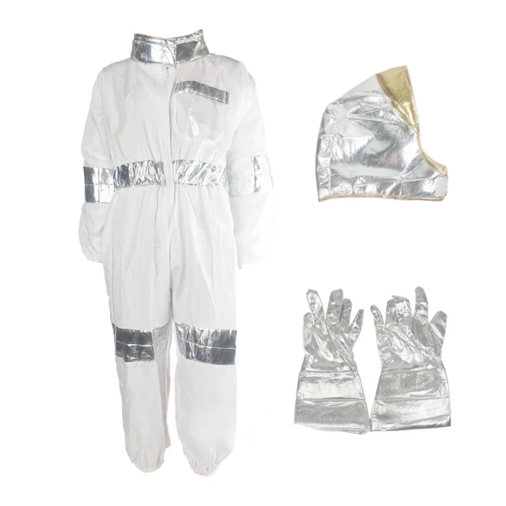 Children Astronaut Spaceman Space Suit Cosplay Costume Boys Girls Performing Props Halloween Party Dress Up Birthday Gift