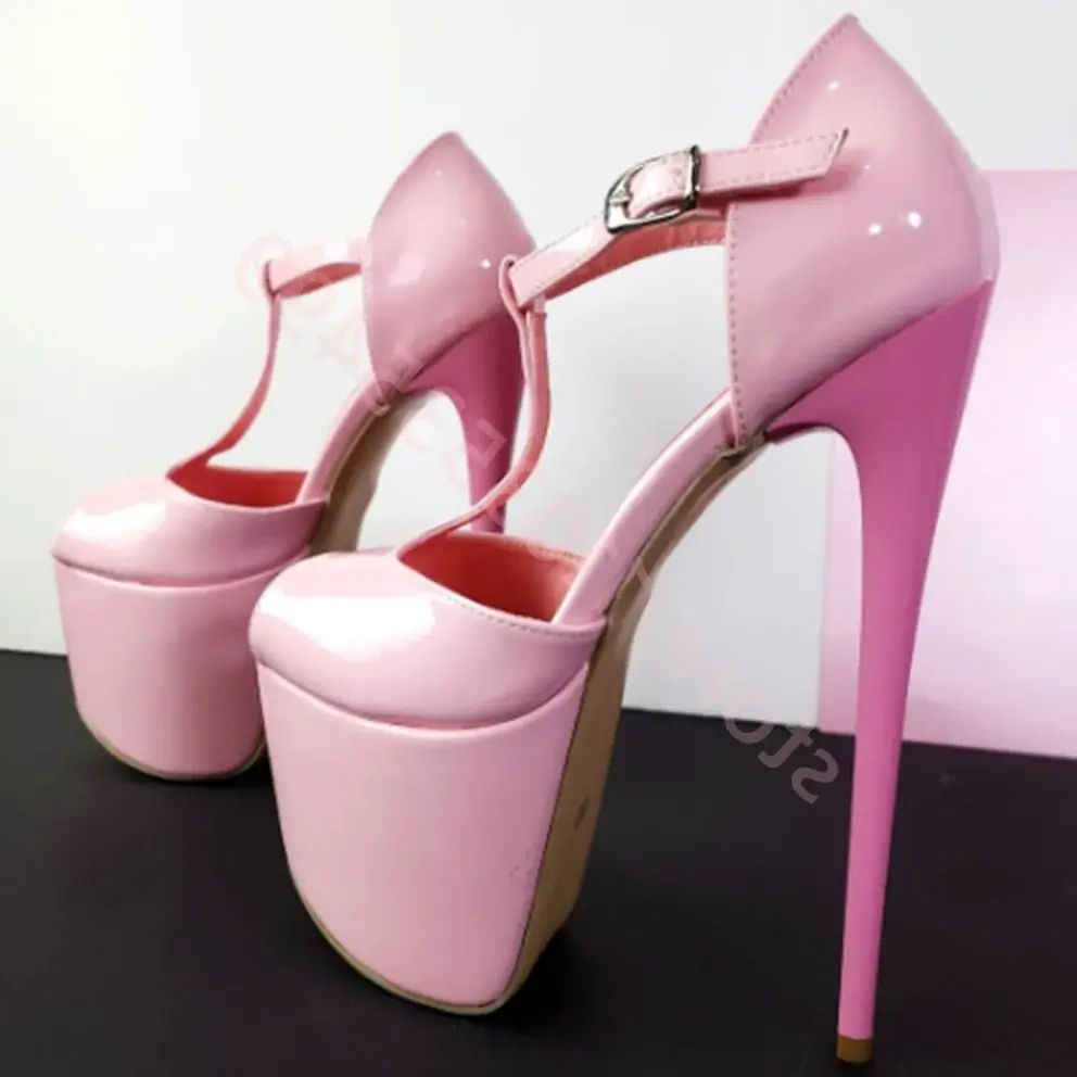 

Platform Pink Fashion Women's Peep Toe Sandals Elegant Women's Party Catwalk Buckle Sandal 2025 Summer Street Casual Stilettos