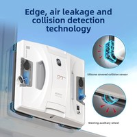 New HOBOTS7 Pro Home Fully Automatic Glass Cleaning Artifact Double sided Ponyo Remote Control Window Cleaning Robot water spray