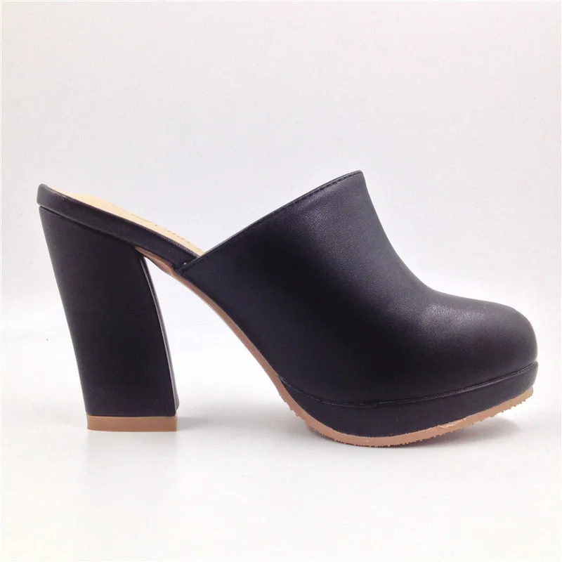2020 Summer Women Sandals Slip-On Ladies Mules High Pumps Zapatos Mujer Tacon Shoes for Women Slippers