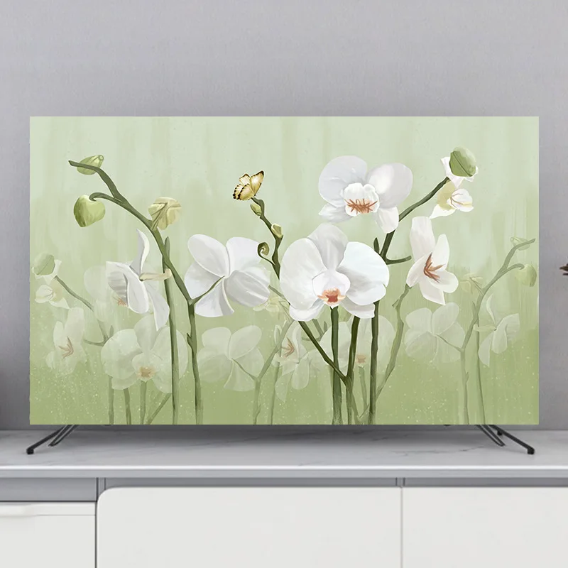 

Television Cover TV Dust Cloth Dust Cover Household Hanging Desktop Curved Surface Universal Dustproof Soft Fabric Cover