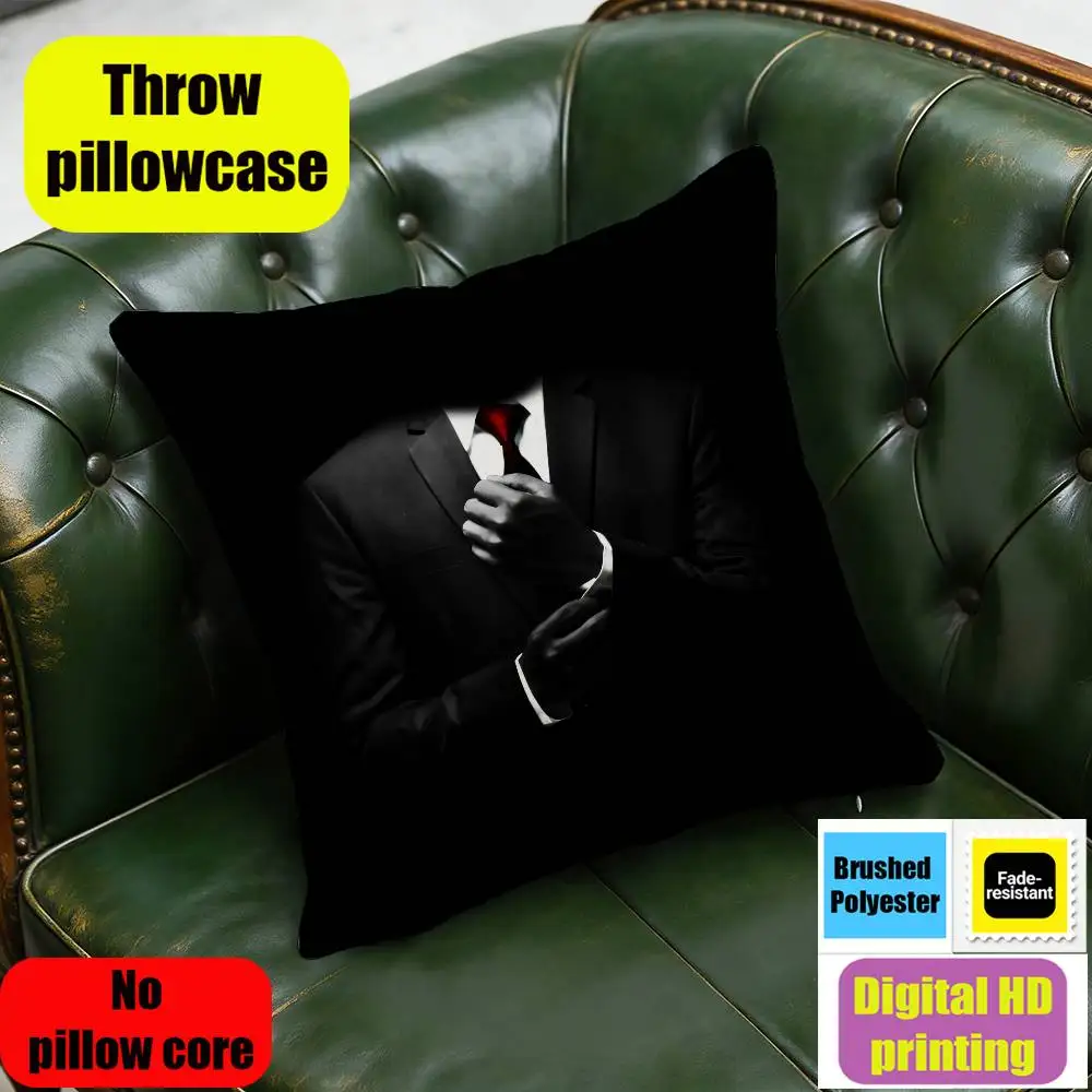 For Agent 47 Hitman Throw Pillow Case 30cm 40cm Car Custom Square Pillowcase Pad Cushion Cover view 4