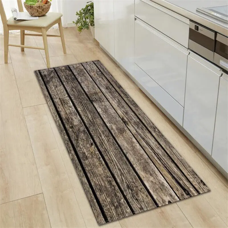 VIKAMA Kitchen Floor Mat Home Bedroom Entrance Doormat Living Room Decor Carpet Hallway Bathroom Door Non-Slip Foot Rug