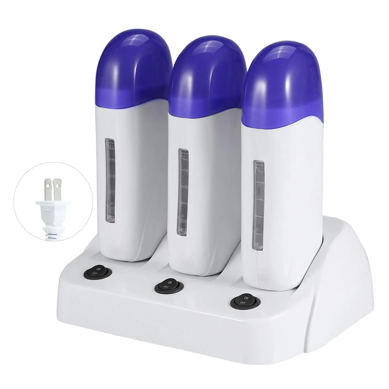 

3-in-1 Wax Cartridge Heater Roller for Hair Removal Waxing Machine