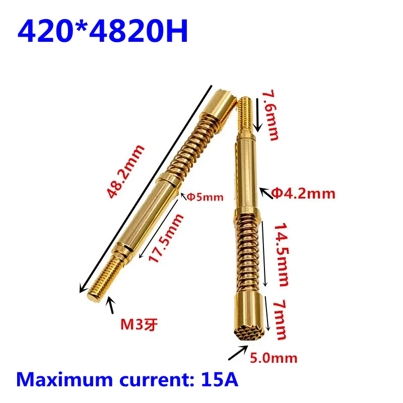 

5PCS High Current Needle 420*4820H Fine-tooth 16-tooth Threaded Spring Needle with 15A Current