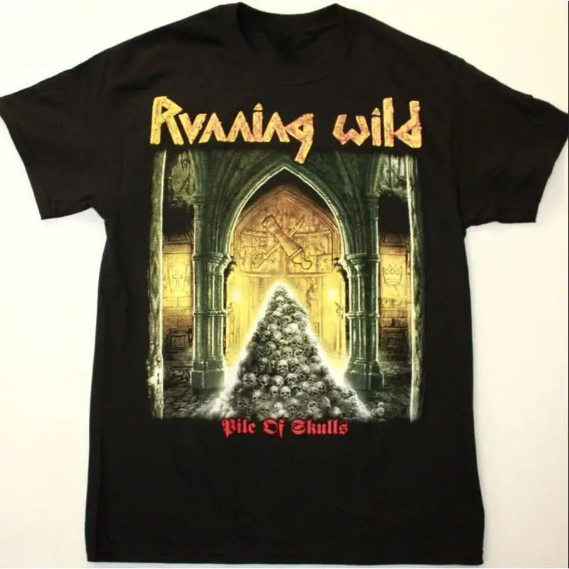 Running Wild Pile Of Skulls T Shirt Black All Size S To 5Xl Mk008