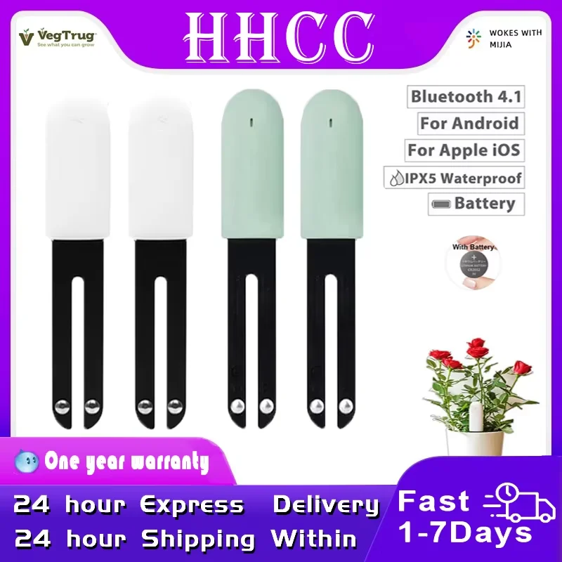 HHCC Flower Monitor Flora Garden Care Plant Grass Soil Water Fertility Smart Tester Sensor Flower Gardening Detector For Xiao Mi
