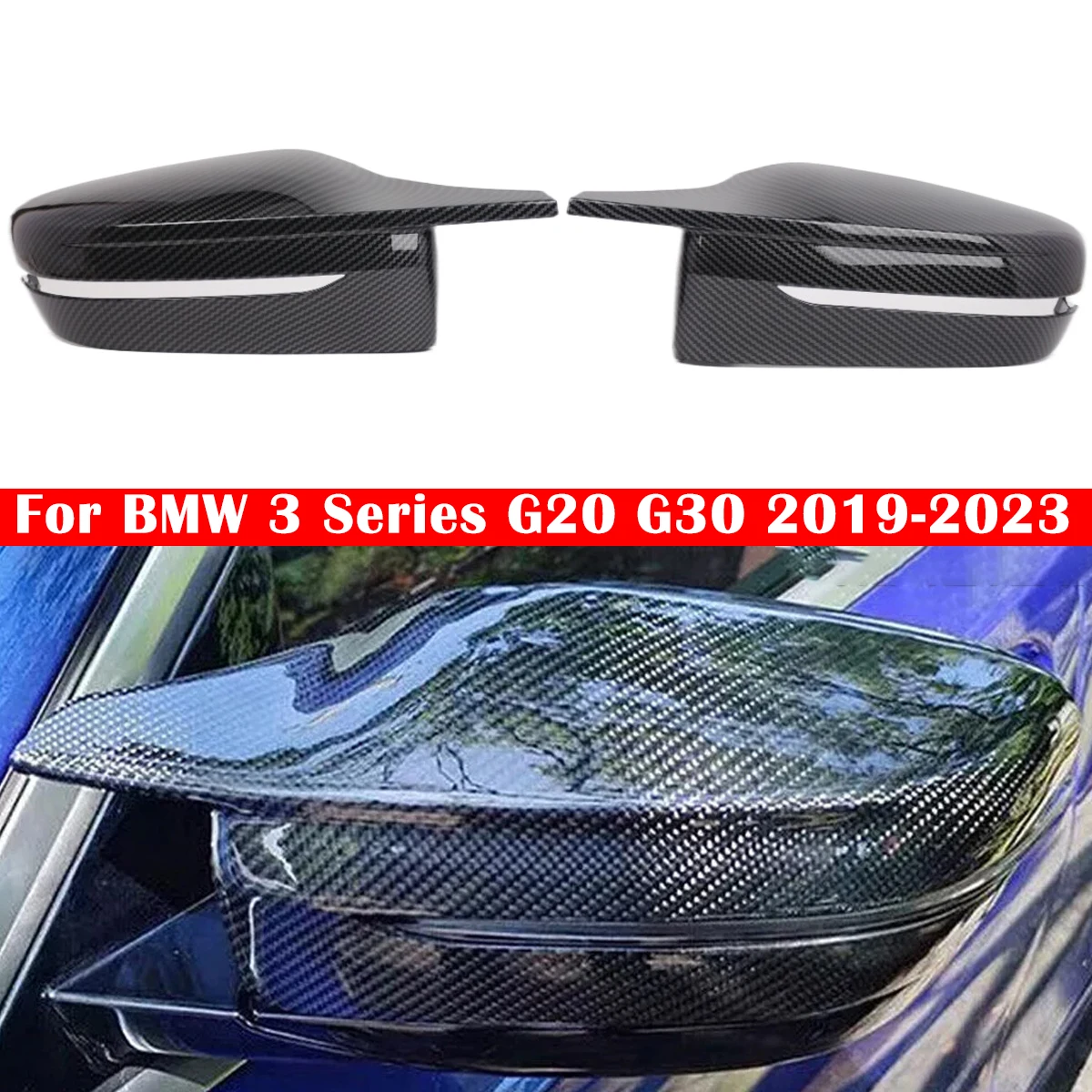 

Крышки бокового зеркала заднего вида из углеродного волокна ABS для BMW 3 4 5 7 серии G20 G21 G28 G22 G11 G12 G30 G38 M4 стиль LHD