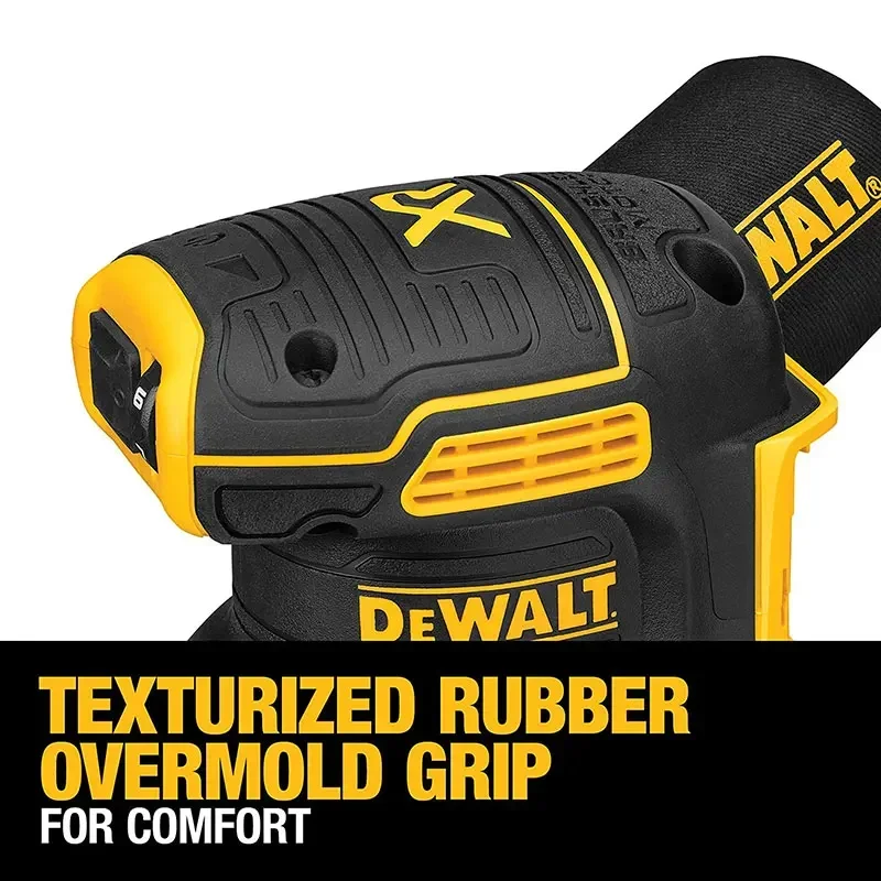 DEWALT-LIJADORA Orbital DCW210B, batería de litio, 20V, sin escobillas, 5 pulgadas, pulidora con vibración de mano, para carpintería, 8000 ~ 12000OPM