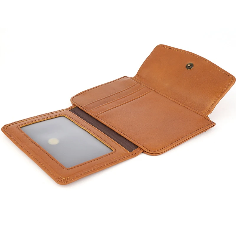 Multi-card Wallet Top Layer Cowhide Genuine Leather Pouch Women Classic Retro Multifunctional Bank Card Holder Zipper Coin Purse