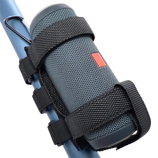 Suporte portátil para colunas, para fixar em bicicletas, carrinhos de golfe ou corrimãos de barcos; suporte ajustável para a maioria das colunas Bluetooth sem fio.