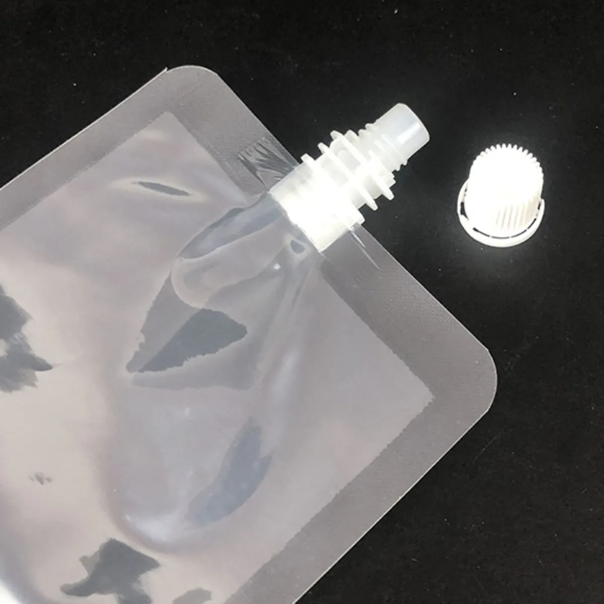 50PCS 30ML~500ML Plastic Spout Bag Beverage Coffee Beer Juice Bar Wedding Home Party Birthday Suction Nozzle Pouches