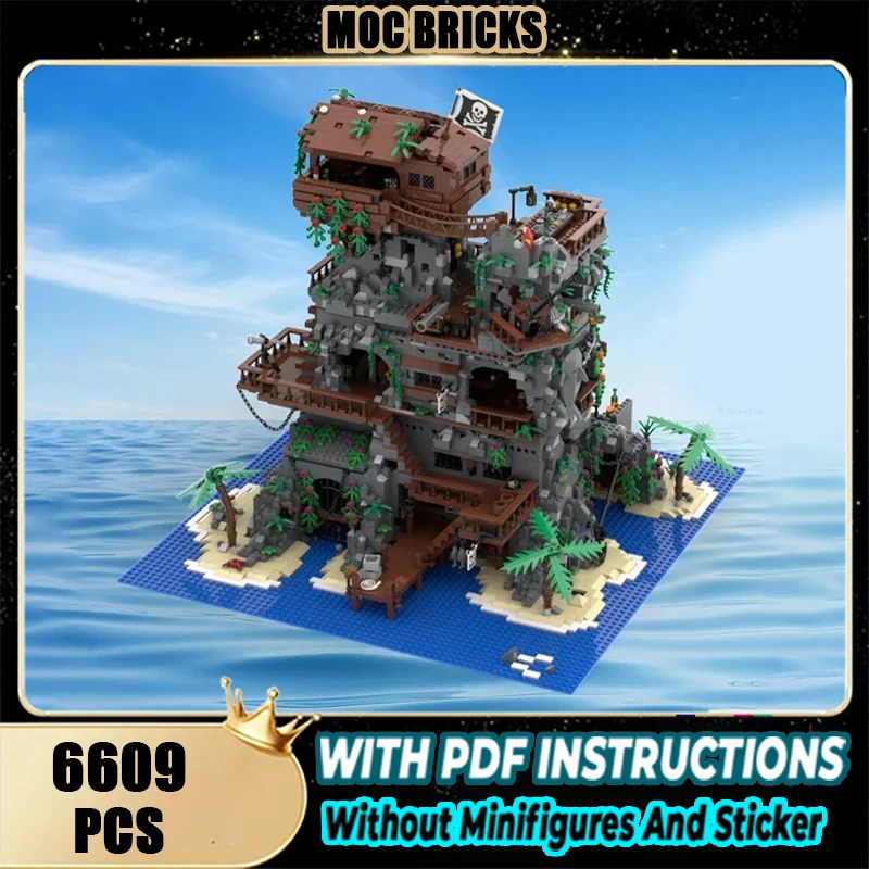 

Moc Building Block Viking Fortress Model Technology Brick DIY Assembly Modular Urban Street View Toy For