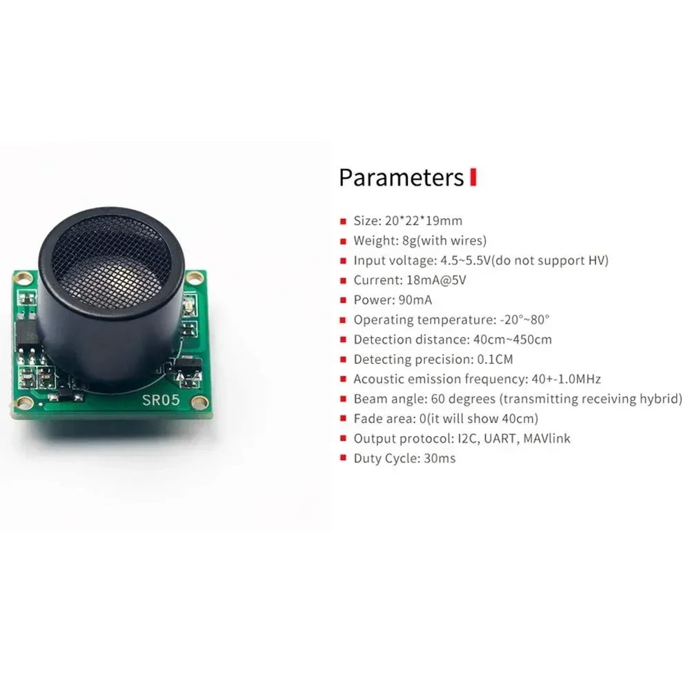 RadioLink SUI04 / SU04 Drone Sensor Ultrasonic Sonar Module Autonomous Obstacle Avoidance for PIXHAWK MINI PIX Flight Controller
