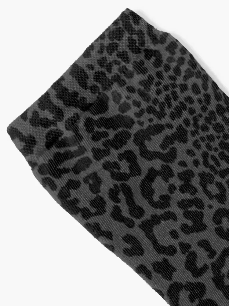 Black Cheetah Print Socks summer gift loose Socks Woman Men's