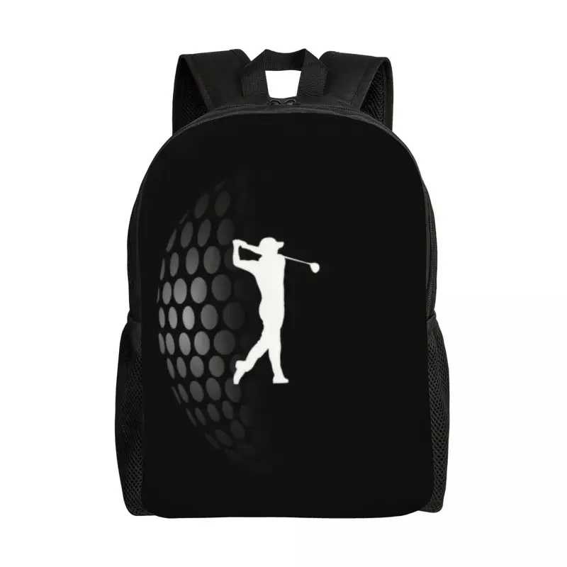 Customized Golf Golfer Backpack for Women Men Water Resistant School College Golfing Sport Bag Print Bookbag