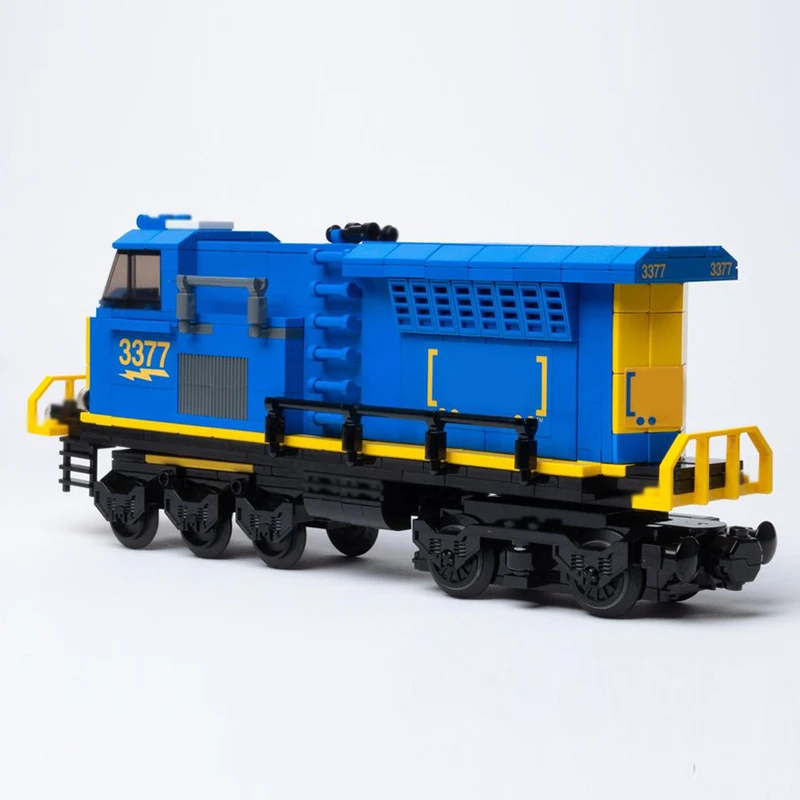 Modelo de carro de cidade moc tijolos de construção locomotiva de carga ferroviária tecnologia modular presentes feriado montar crianças brinquedos terno