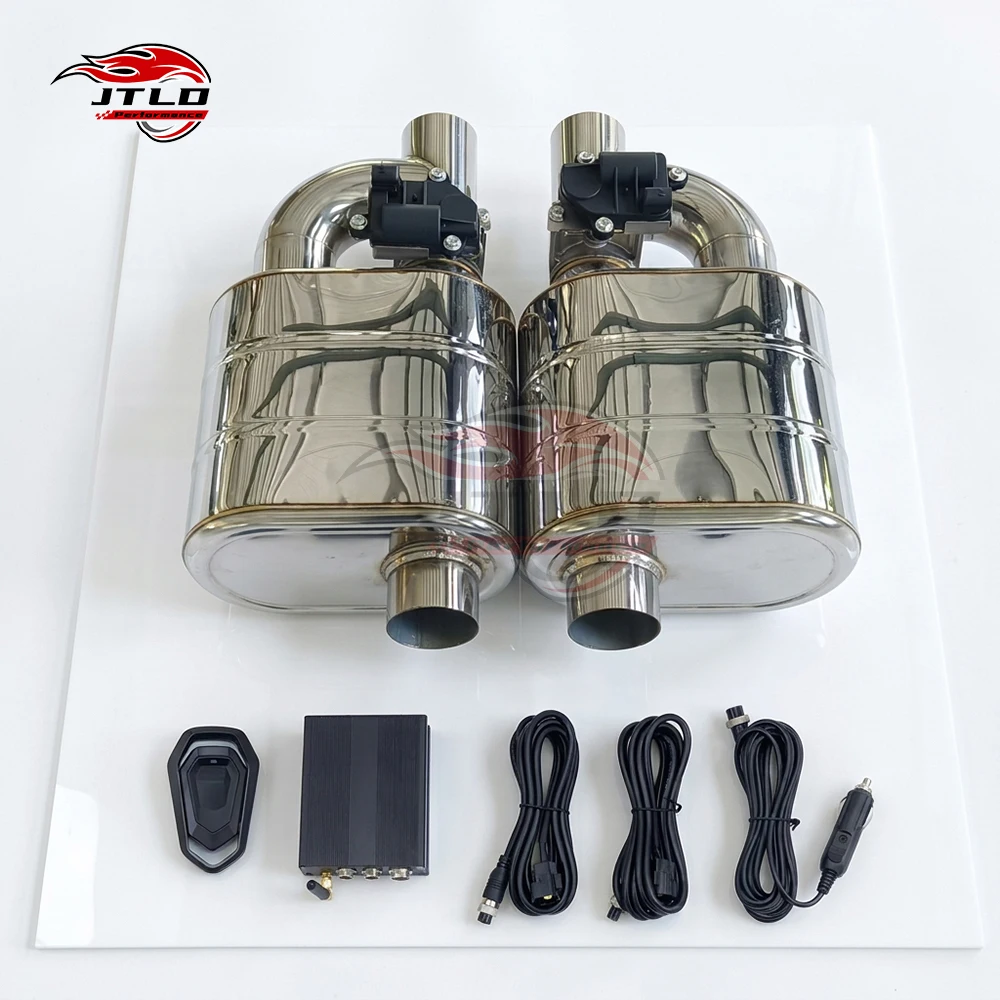 Remote Control Valvetronic Exhaust Muffler Dual Set For Custom Car Exhaust System Stainless Steel Valve S-ilencer