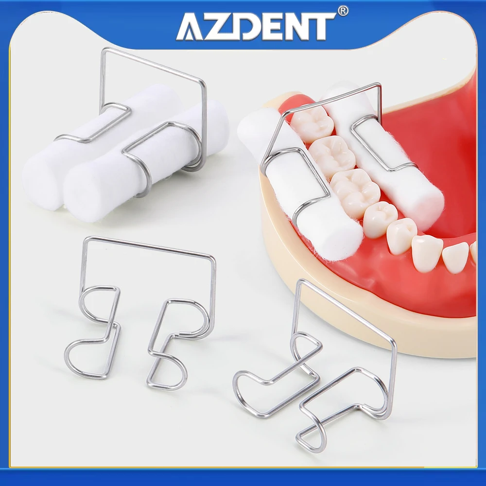 

1 коробка (4 шт./кор.) держатель для ватных рулонов Azdent, стоматологический ортодонтический зажим, лабораторные принадлежности для клиники, инструменты, хлопковый держатель
