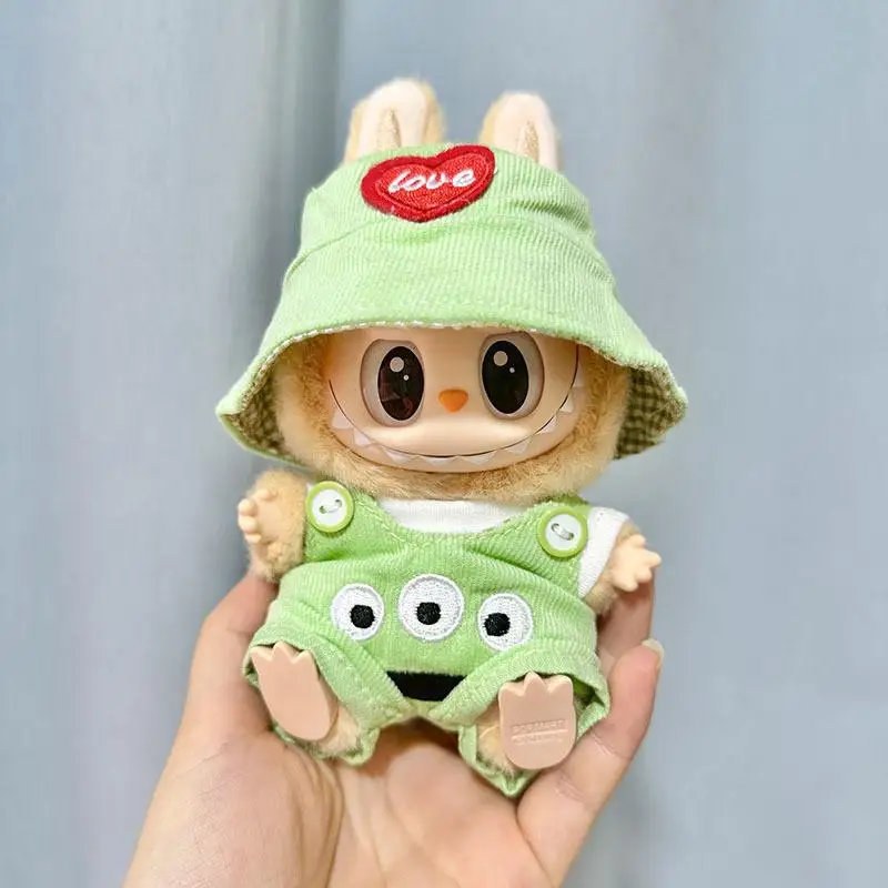 17cm Mini Plush Doll'S Clothes Outfit Accessories For Korea Kpop Exo Labubu I II Idol Dolls Sitting Party Series Clothing Gift