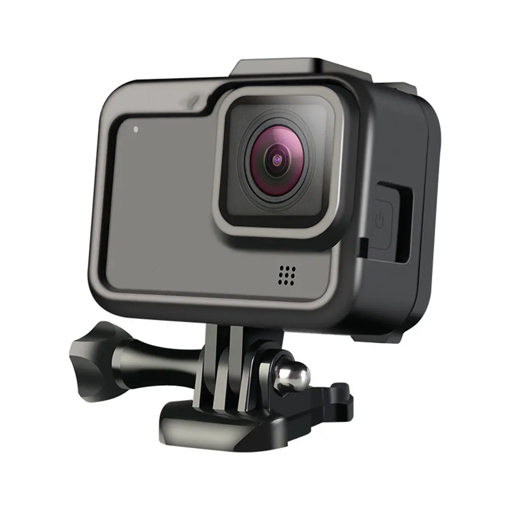 

Protective Case Compatible for Gopro Hero8 Black Side Opening Shock Resistant Housing Frame Wear Resistant Cold Shoe