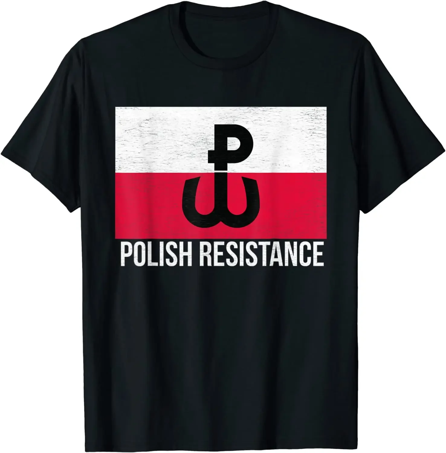 Polish Resistance Flag of Poland Men T-Shirt Short Sleeve Casual 100% Cotton O-Neck Summer T Shirts