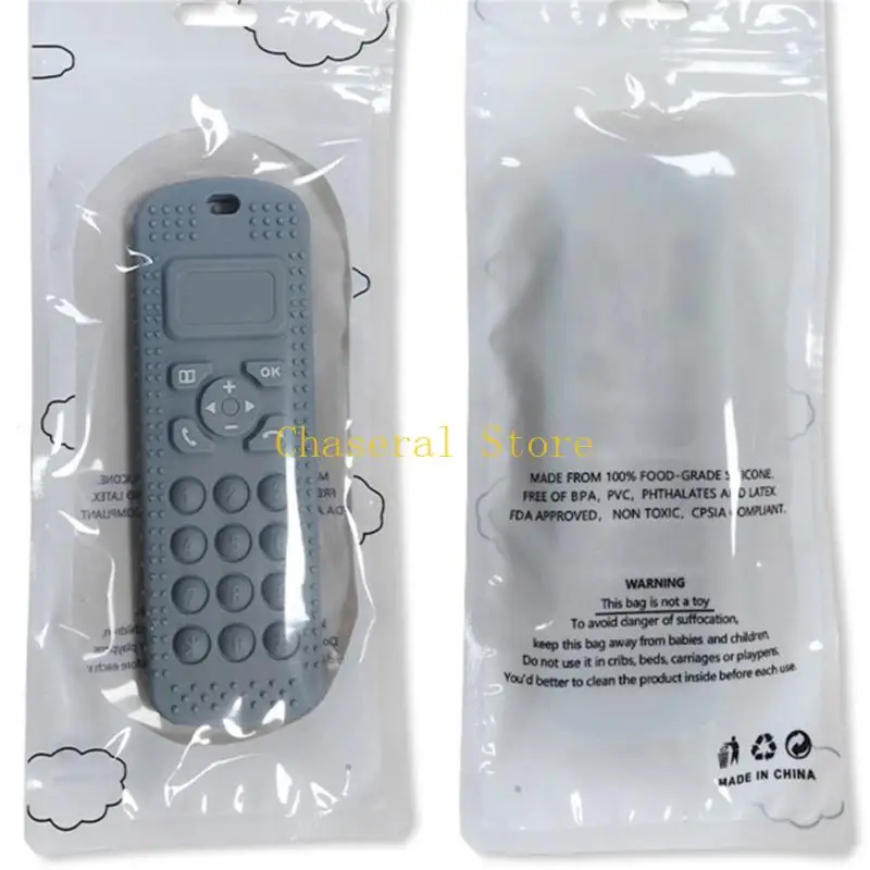 

E7CE Portable Remote Control Teething Toy Chew Toy for Girls & Boys Teether Early Educational Sensory Toy Present
