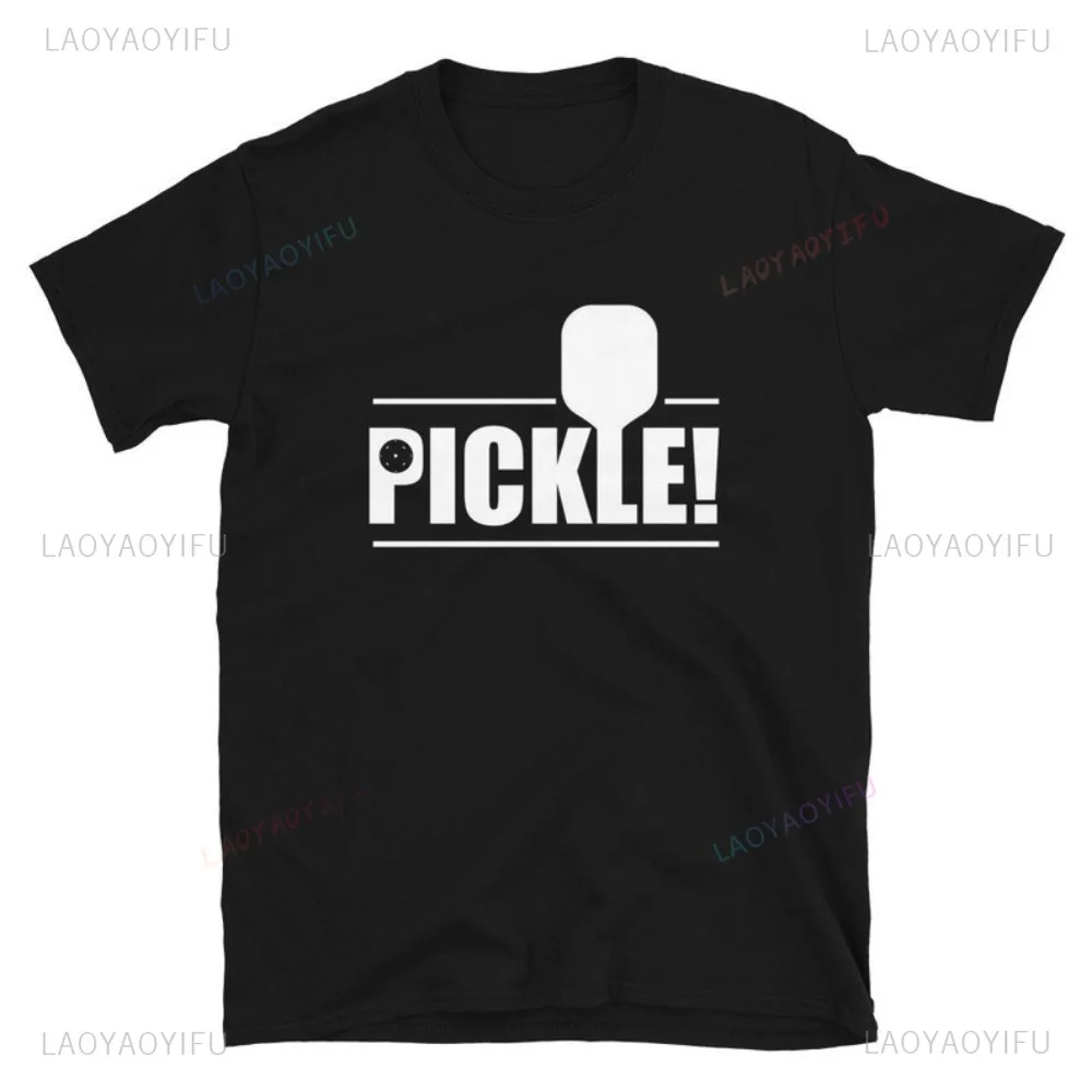 Pickleball Gift Pickle Player T Shirt Harajuku Casual Fashion Loose Hip Hop Punk Women Streetwear Breathe Comfort Man Tees