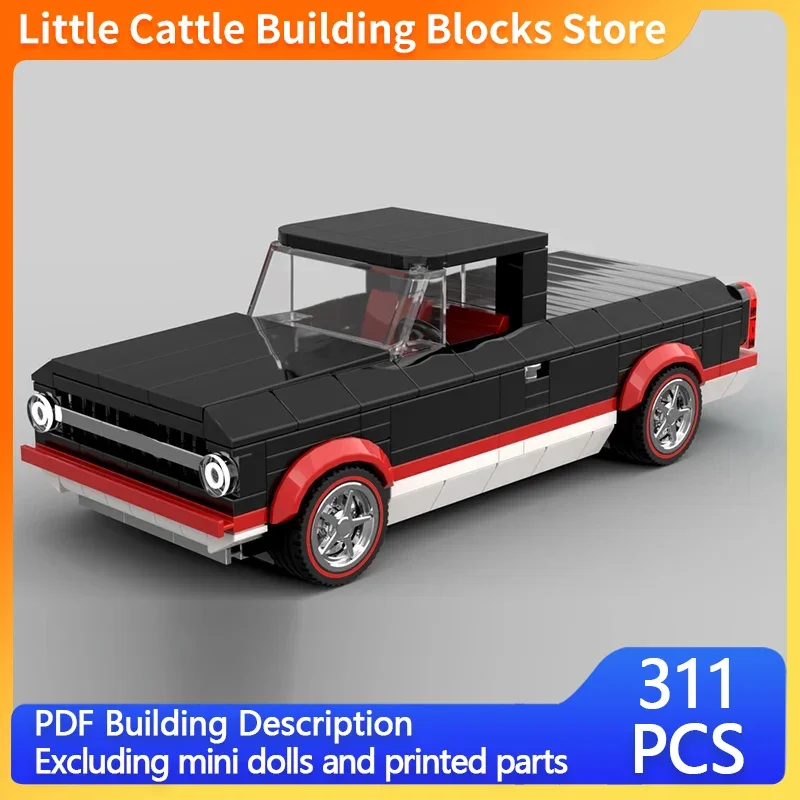 Speed Racing Car Model MOC Building Bricks Pickup Truck City Car C10 Modular Technology Holiday Gifts Assemble Toys Ideal Gift