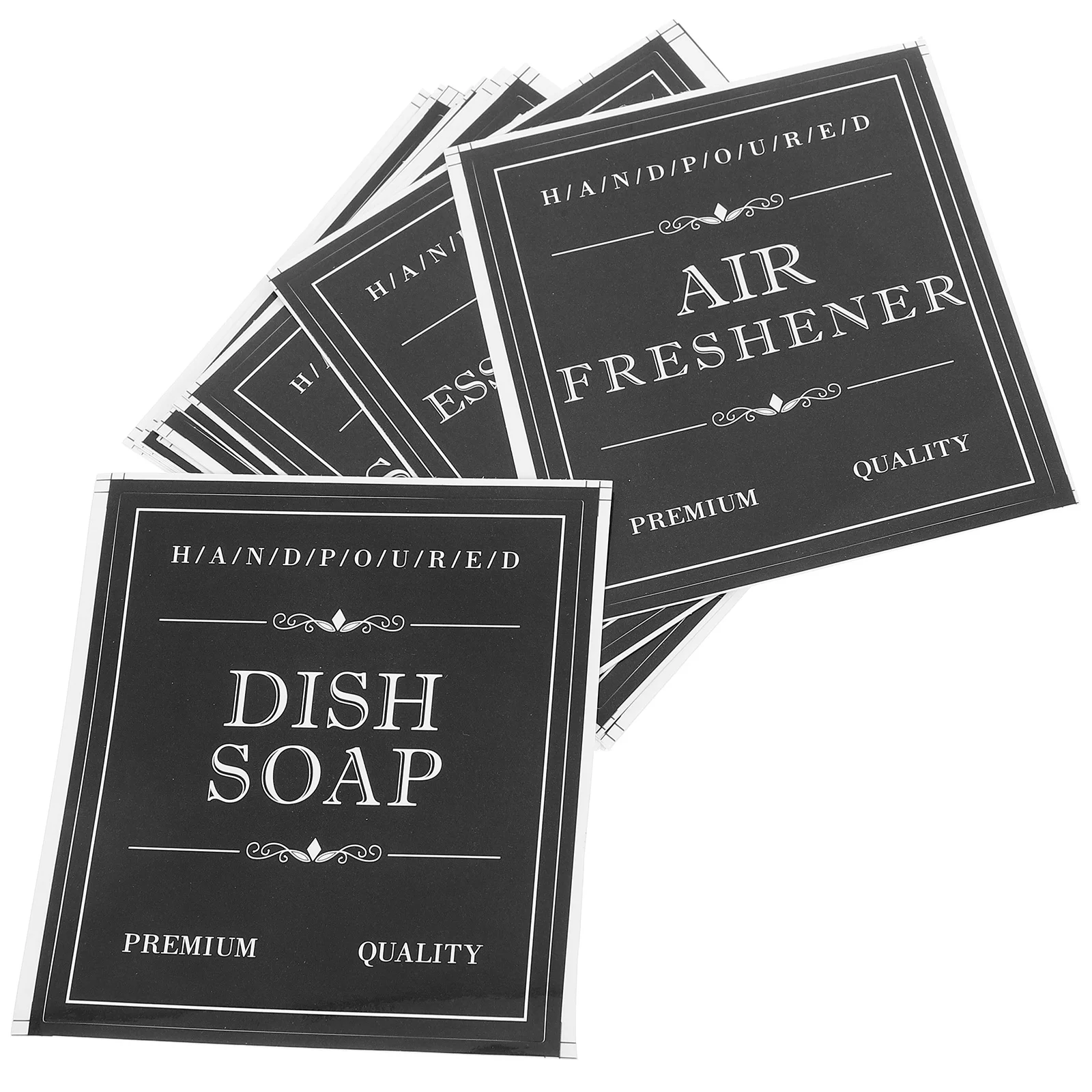 3 Sets Bathroom Tags Waterproof Bottle Labels Hair Shampoo Self-adhesive Bottler Dispenser Copperplate Stickers Soap